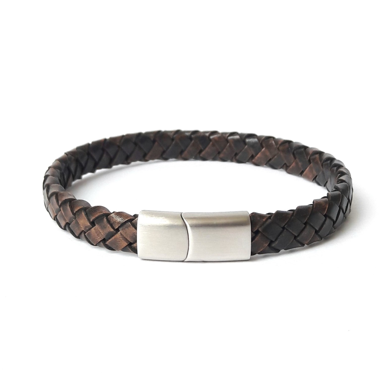 Herre smykker armbånd brun læder